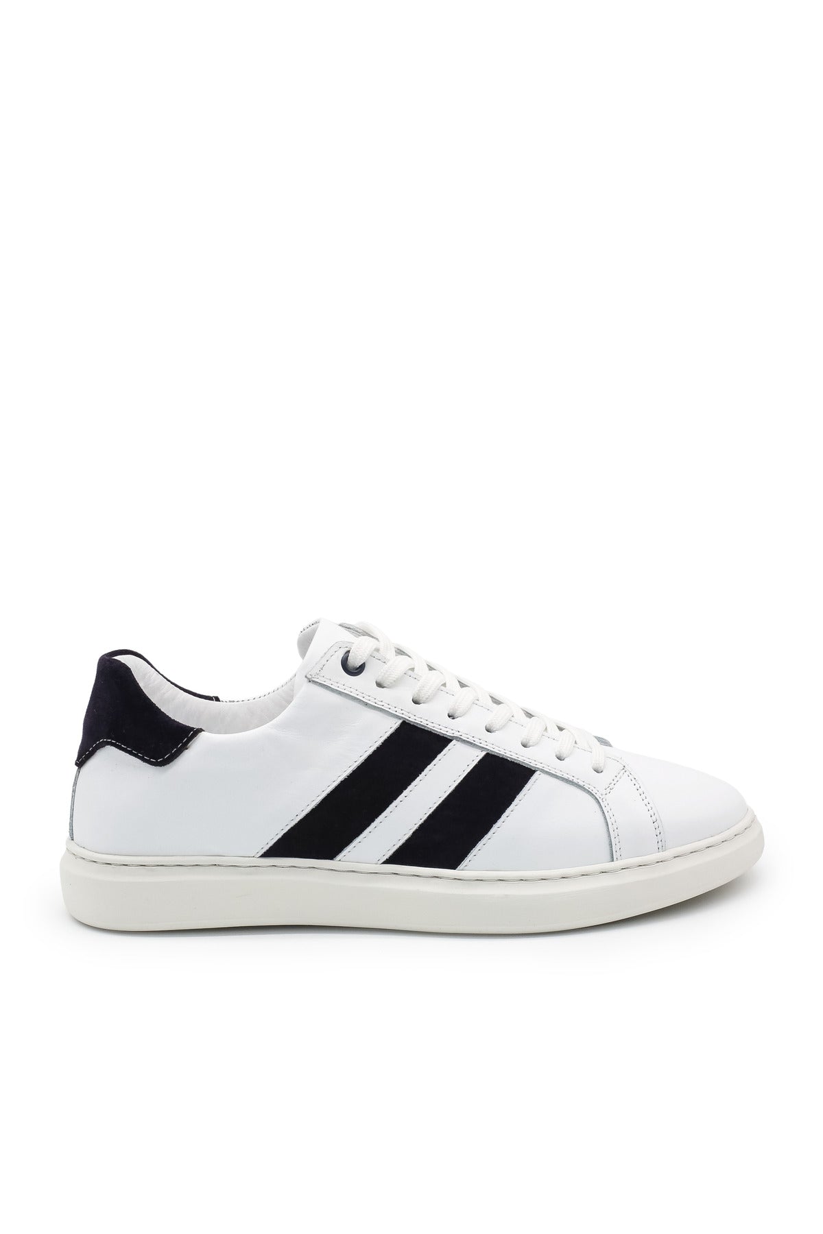 Spello Hakiki Deri Eva Taban Günlük Erkek Sneaker - Beyaz