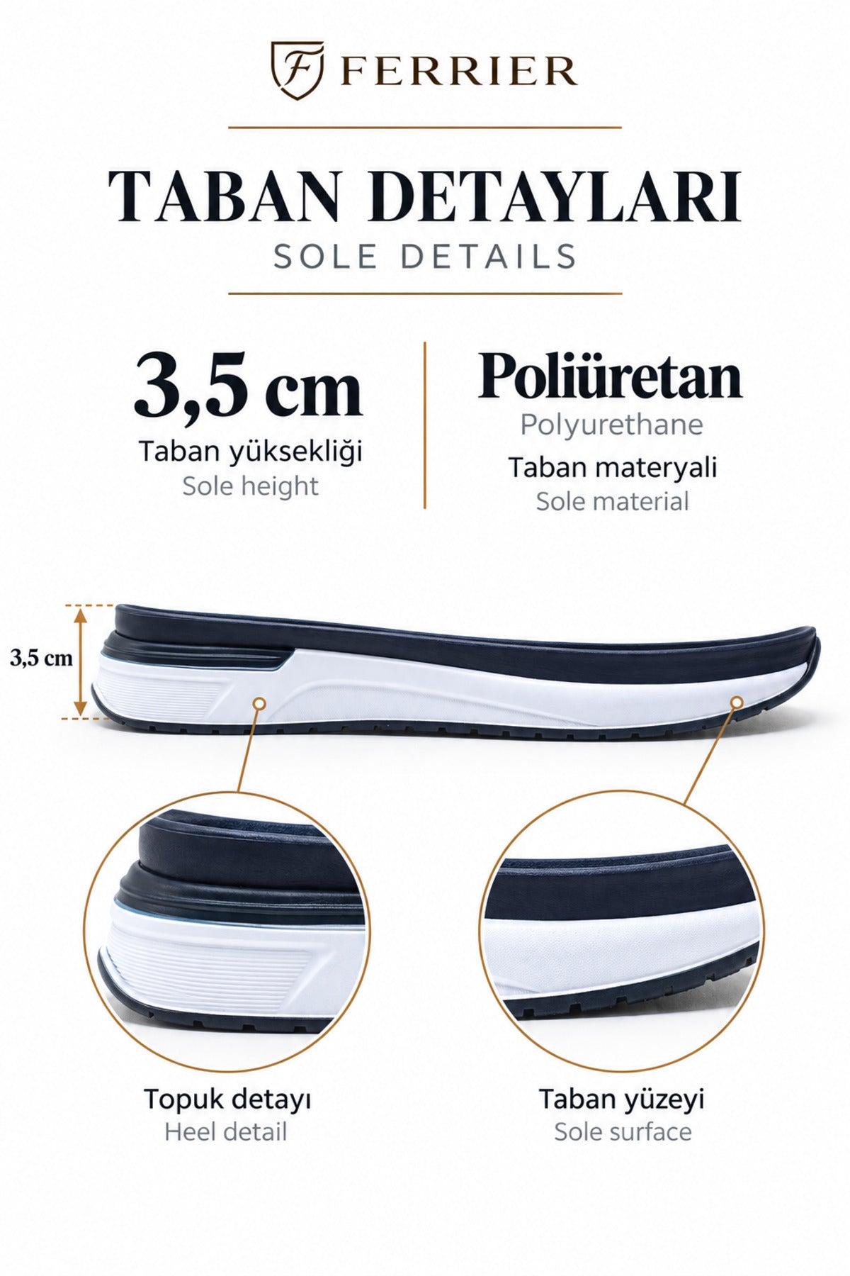 Otranto Triko Erkek Sneaker Günlük Ayakkabı Deri Astarlı - Füme