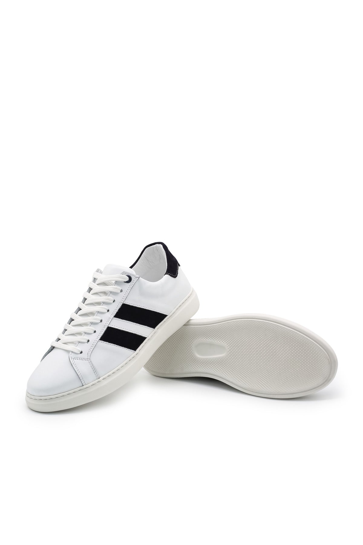 Spello Hakiki Deri Eva Taban Günlük Erkek Sneaker - Beyaz