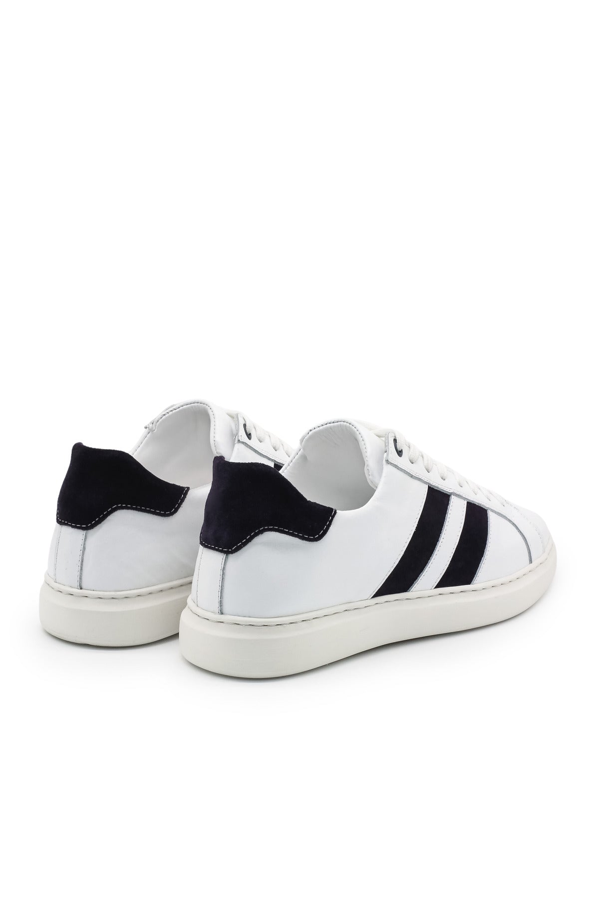 Spello Hakiki Deri Eva Taban Günlük Erkek Sneaker - Beyaz