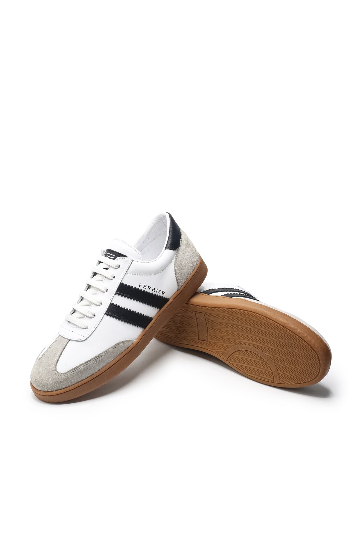 Rimini Hakiki Deri Erkek Sneaker Ayakkabı Kauçuk Tabanlı Dana Astarlı - Beyaz