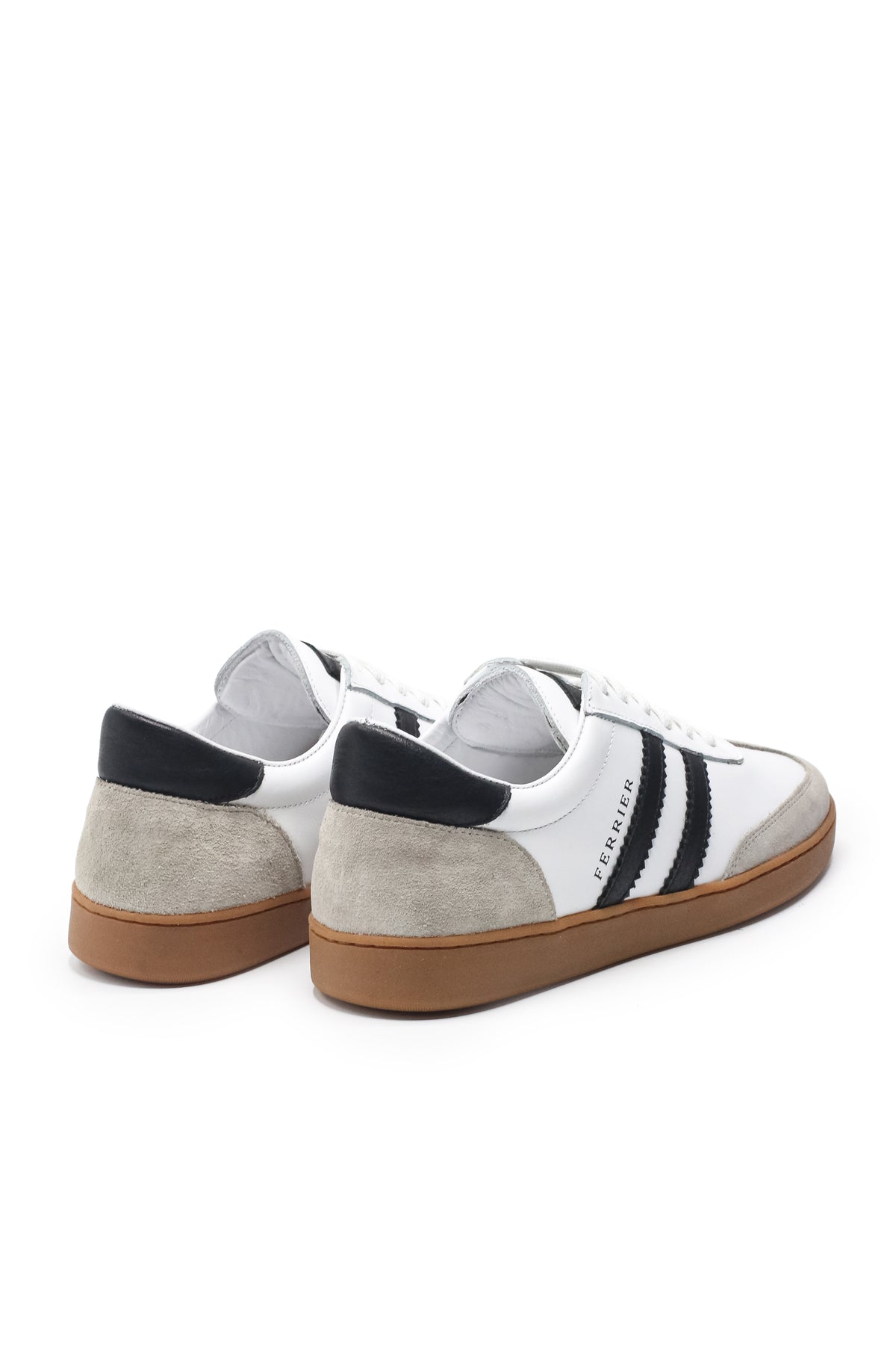 Rimini Hakiki Deri Erkek Sneaker Ayakkabı Kauçuk Tabanlı Dana Astarlı - Beyaz
