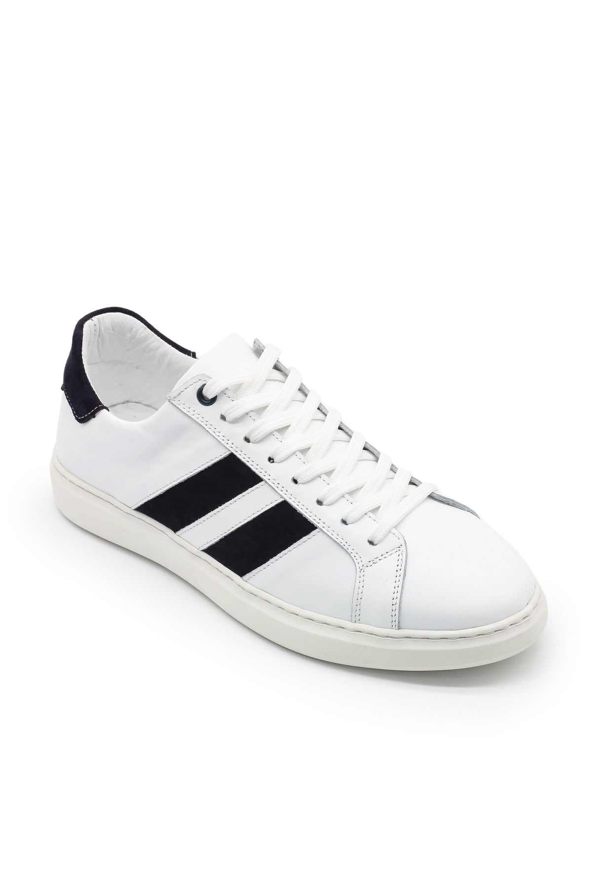 Spello Hakiki Deri Eva Taban Günlük Erkek Sneaker - Beyaz