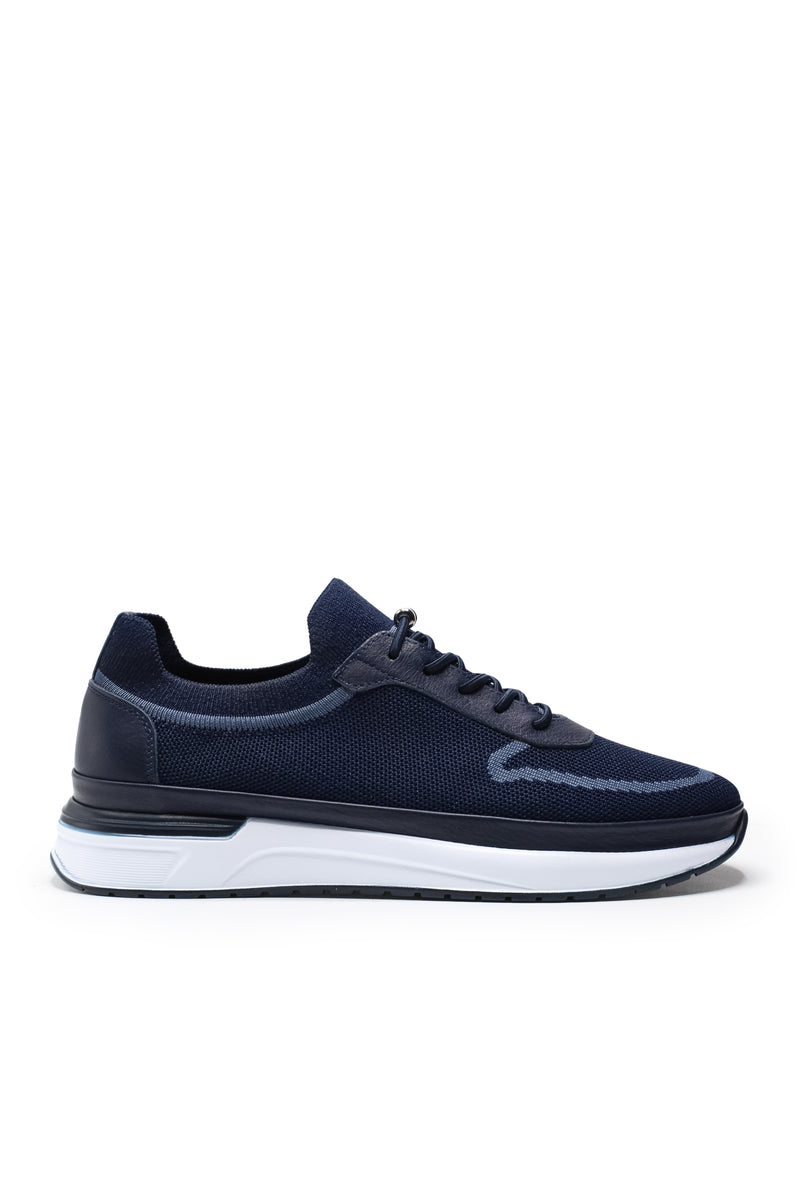 Otranto Triko ve Hakiki Deri Erkek Sneaker Ayakkabı — alt görsel