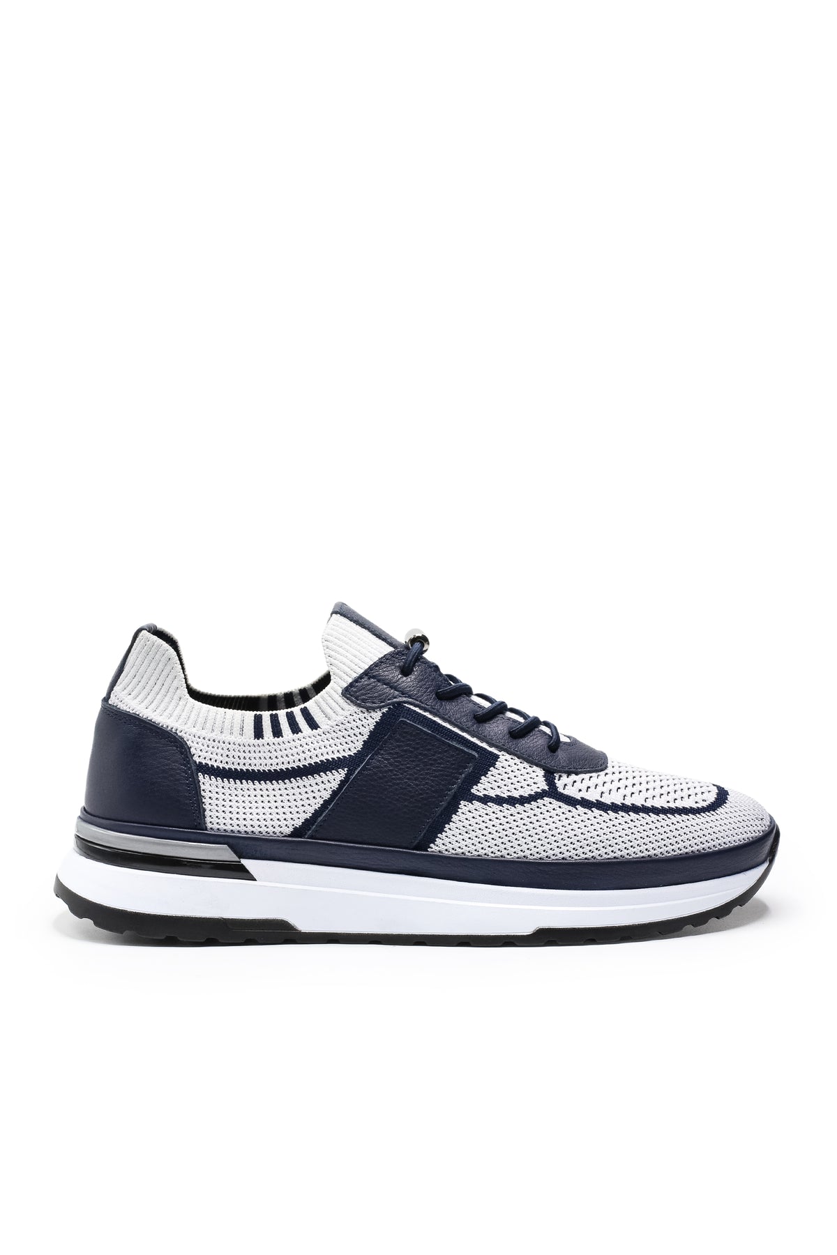 Altea Triko ve Hakiki Deri Erkek Sneaker Ayakkabı - Beyaz