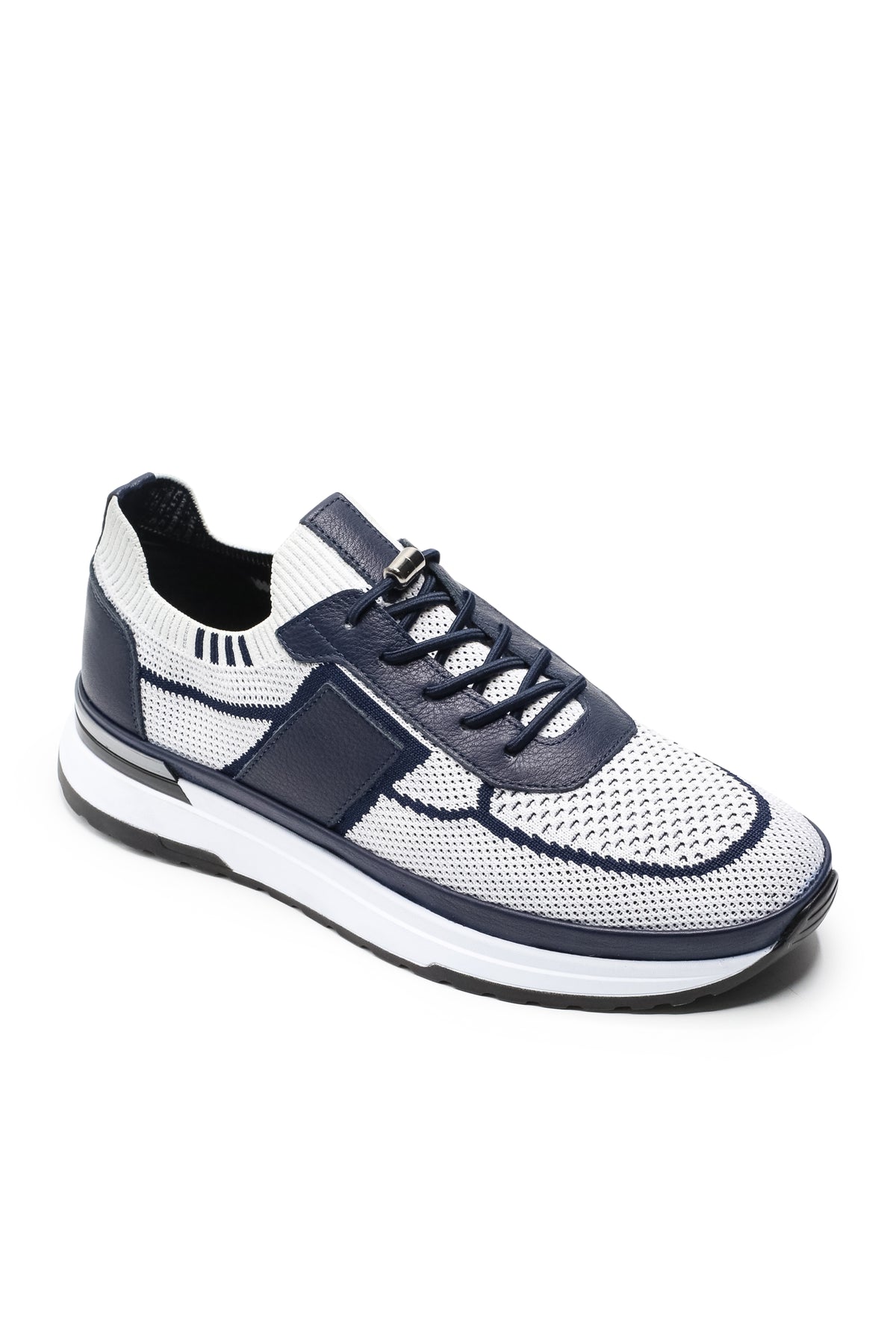 Altea Triko ve Hakiki Deri Erkek Sneaker Ayakkabı - Beyaz
