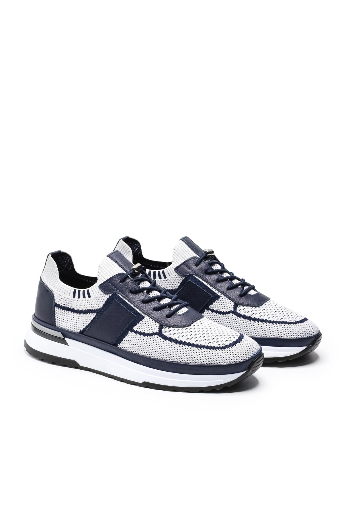 Altea Triko ve Hakiki Deri Erkek Sneaker Ayakkabı - Beyaz