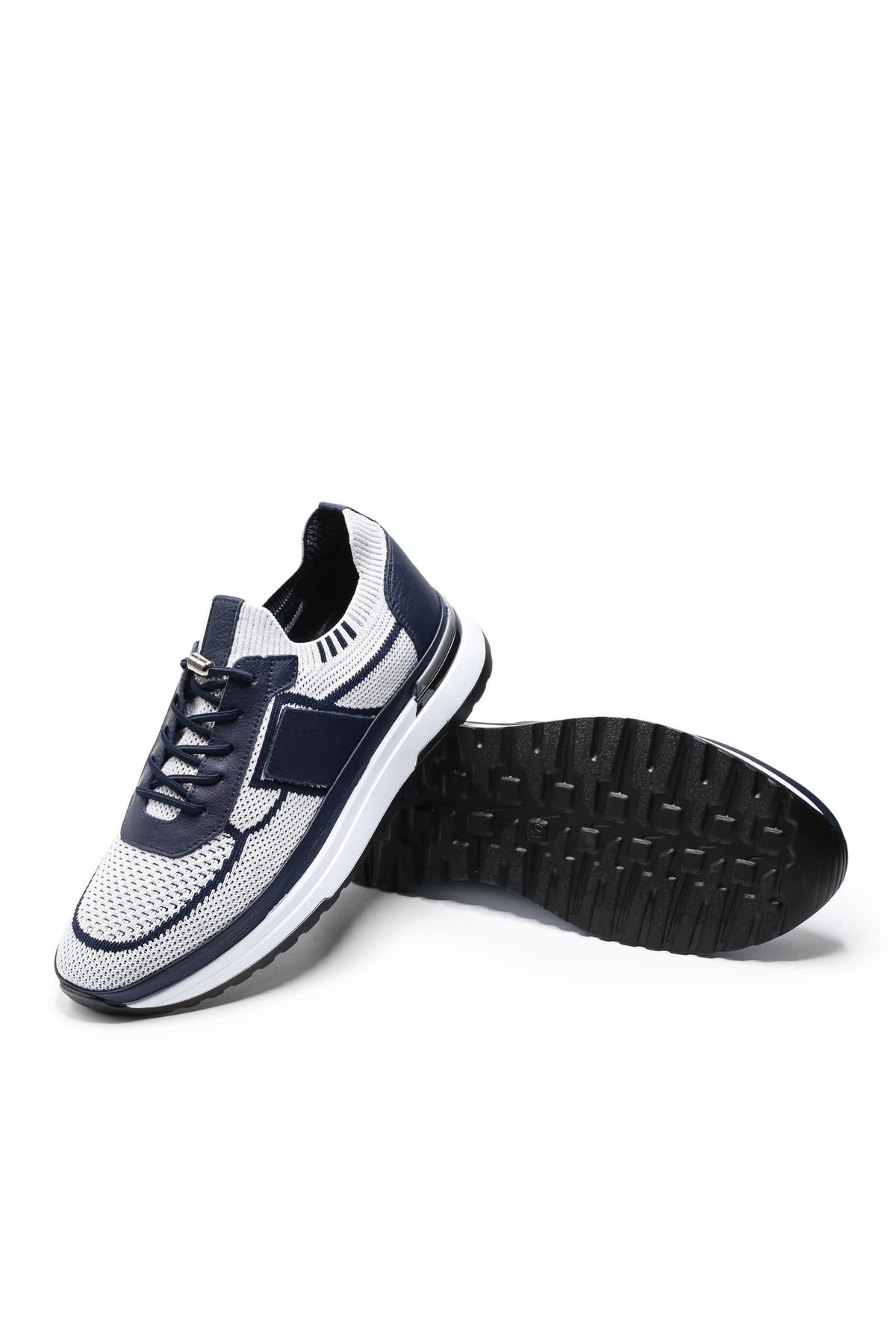 Altea Triko ve Hakiki Deri Erkek Sneaker Ayakkabı - Beyaz