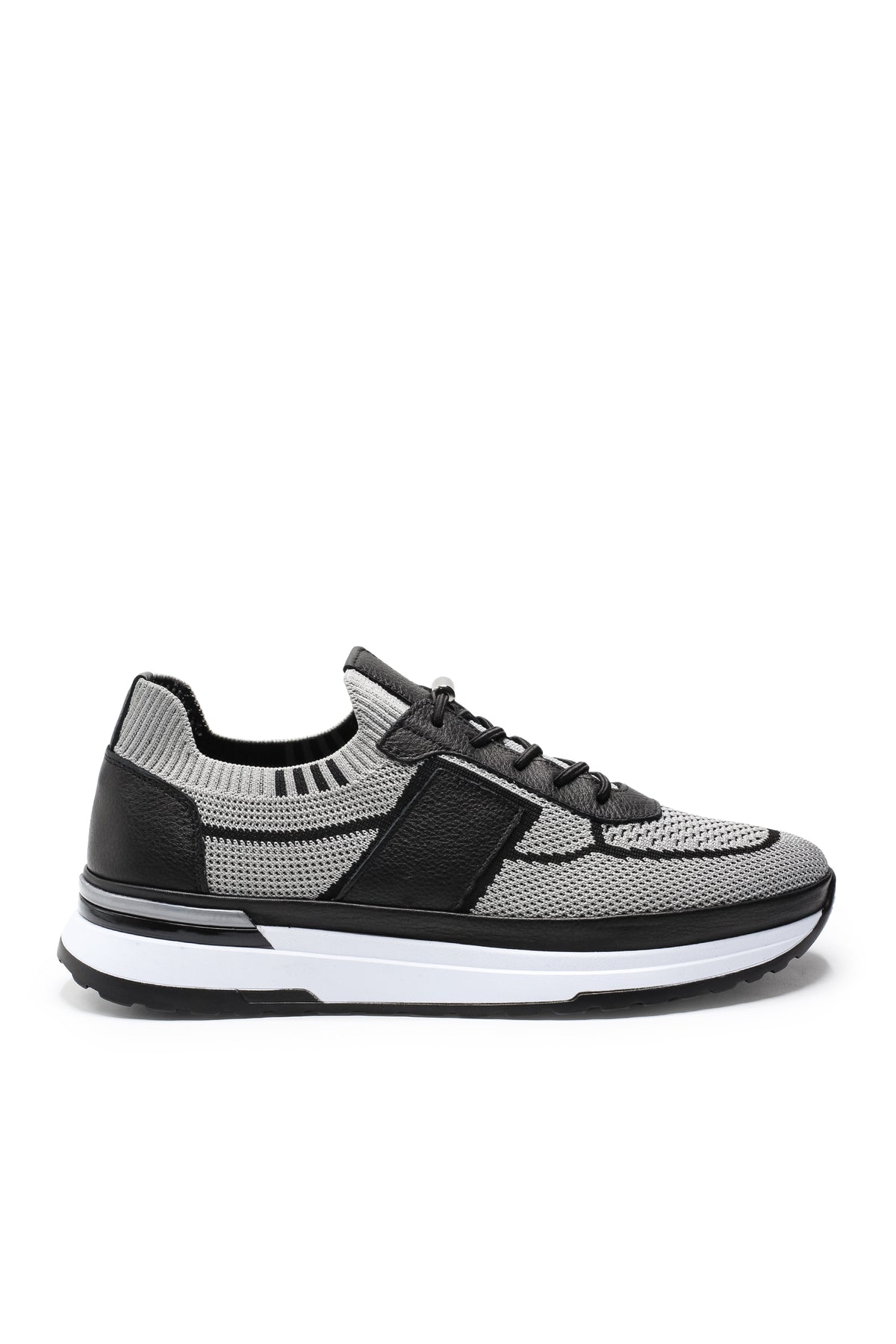 Altea Triko ve Hakiki Deri Erkek Sneaker Ayakkabı - Gri