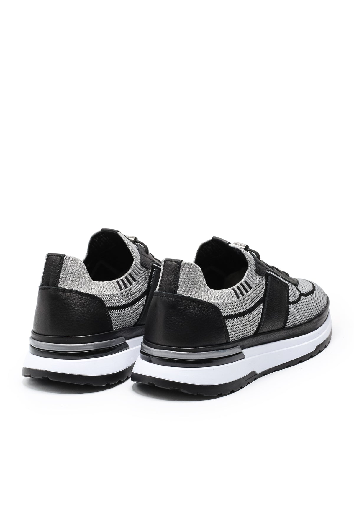 Altea Triko ve Hakiki Deri Erkek Sneaker Ayakkabı - Gri